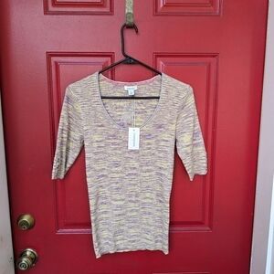 NWT Sundance Spade Dye Short Sleeve Top